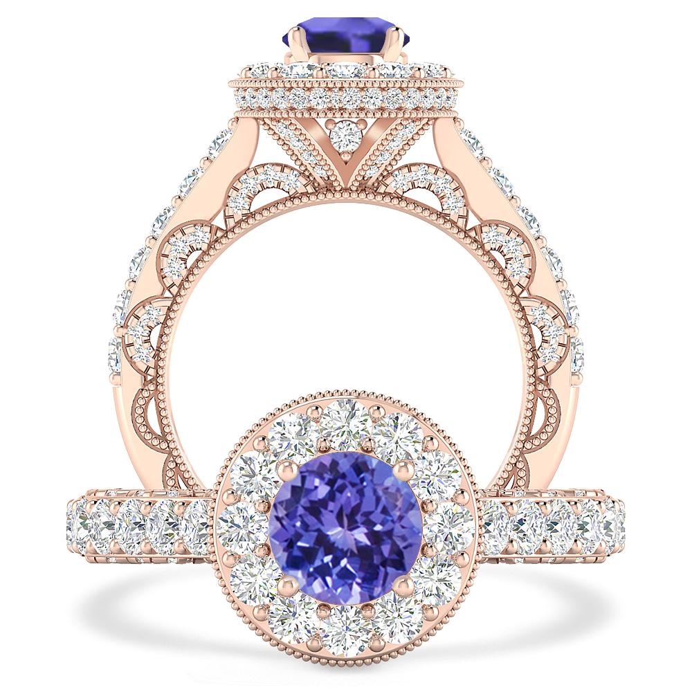 Rose Gold - Tanzanite