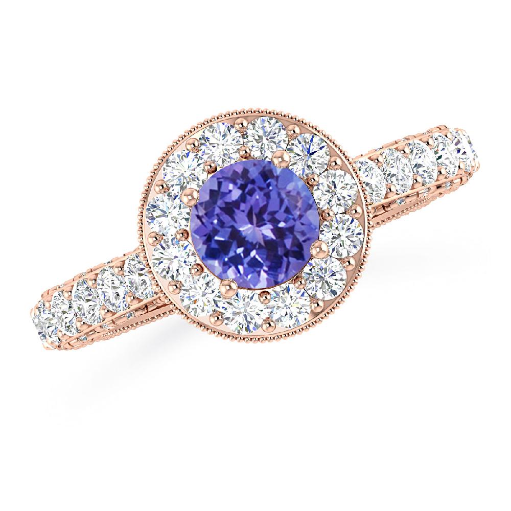 Rose Gold - Tanzanite