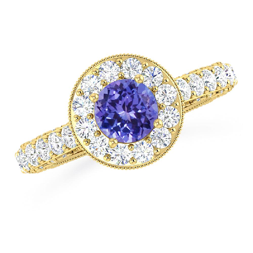 Yellow Gold - Tanzanite