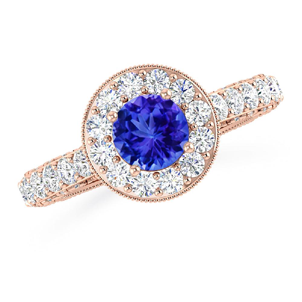 Rose Gold - Tanzanite