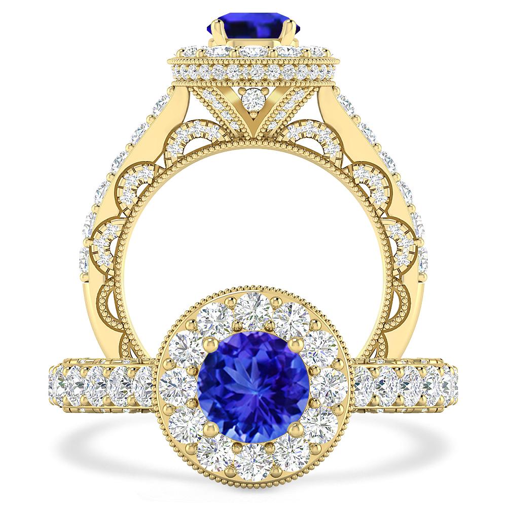 Yellow Gold - Tanzanite