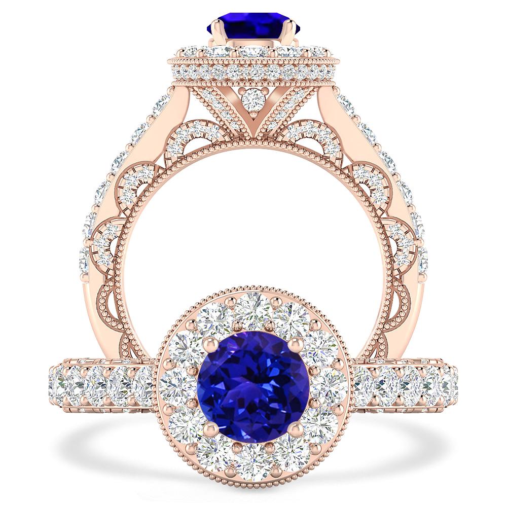 Rose Gold - Tanzanite