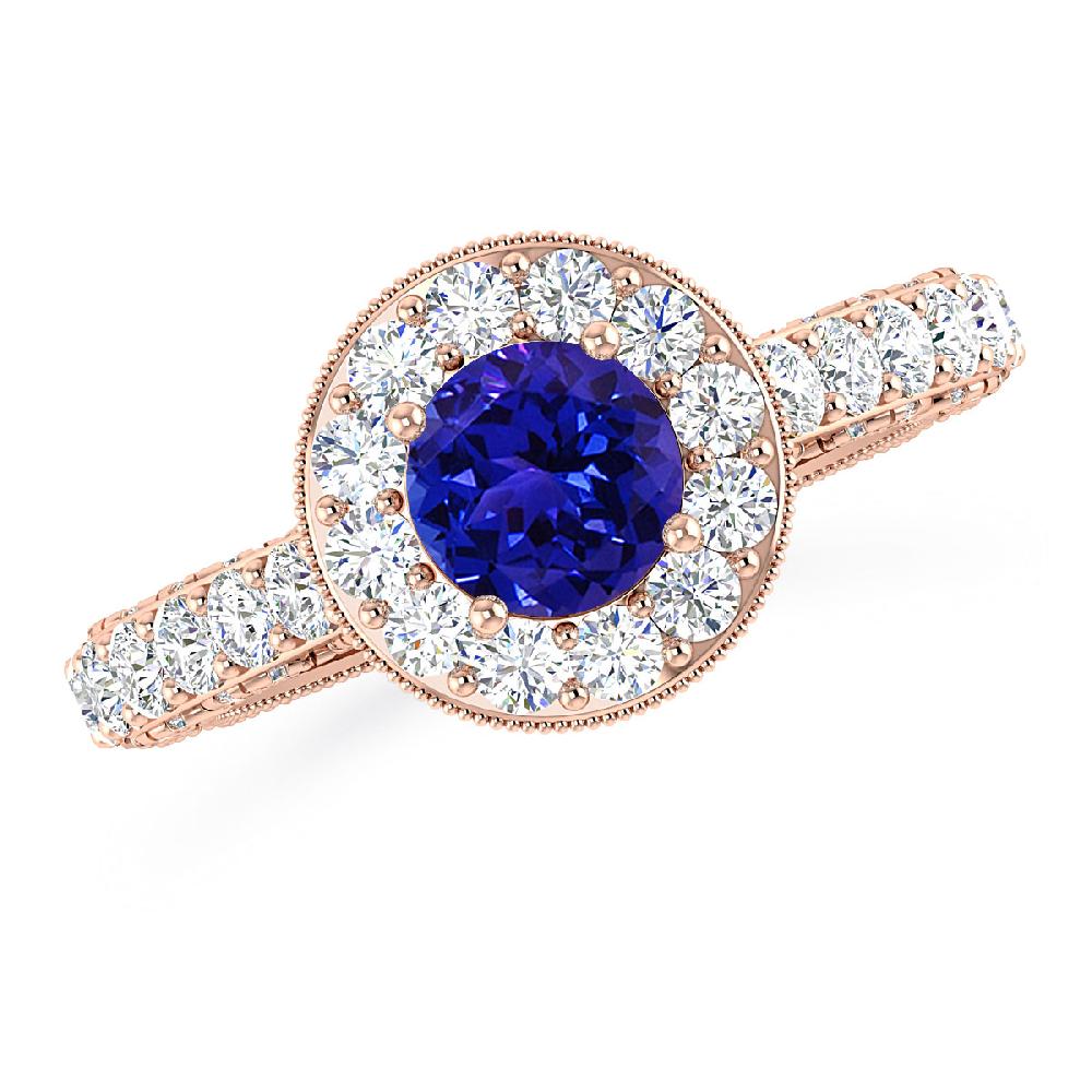 Rose Gold - Tanzanite