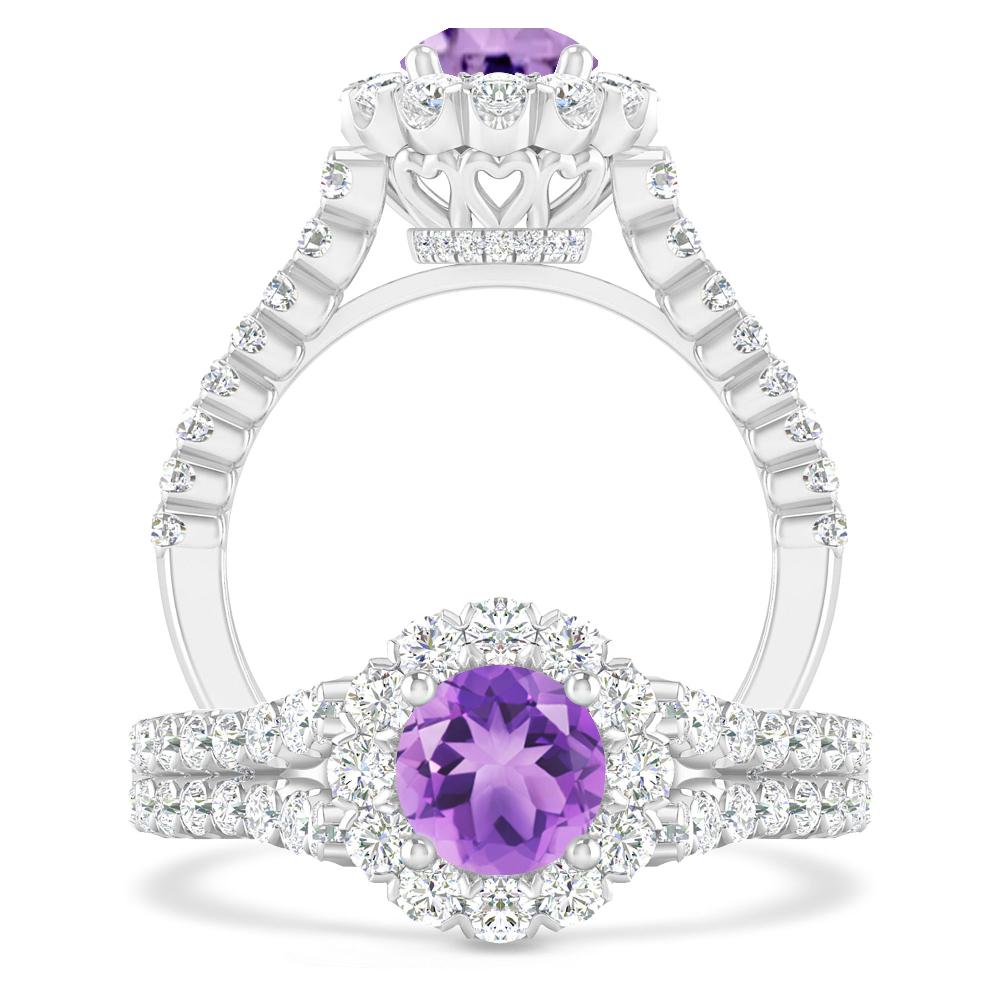 White Gold - Amethyst