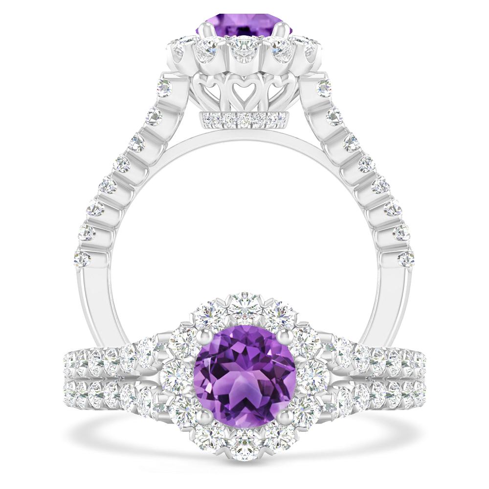 White Gold - Amethyst