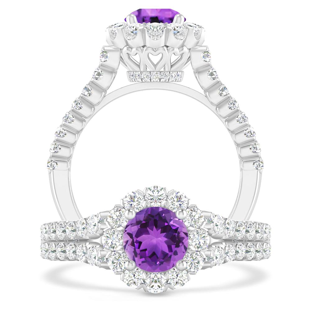 White Gold - Amethyst