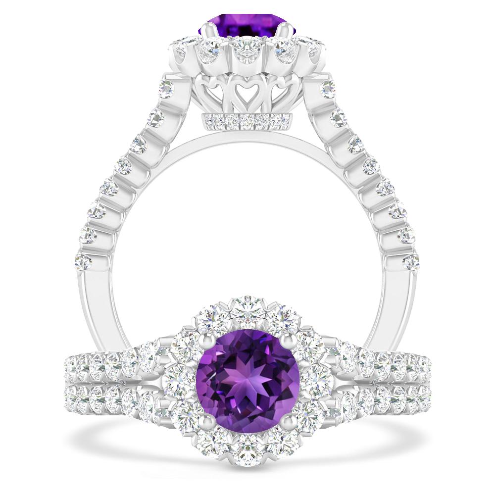 White Gold - Amethyst