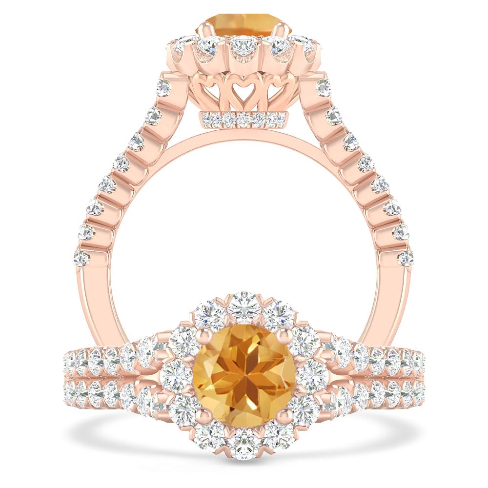 Rose Gold - Citrine