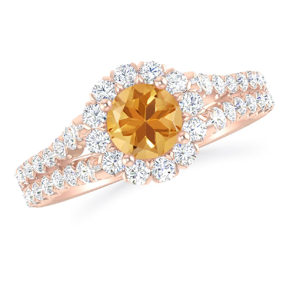 Rose Gold - Citrine