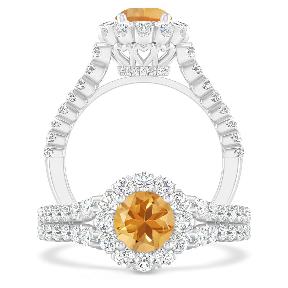 White Gold - Citrine