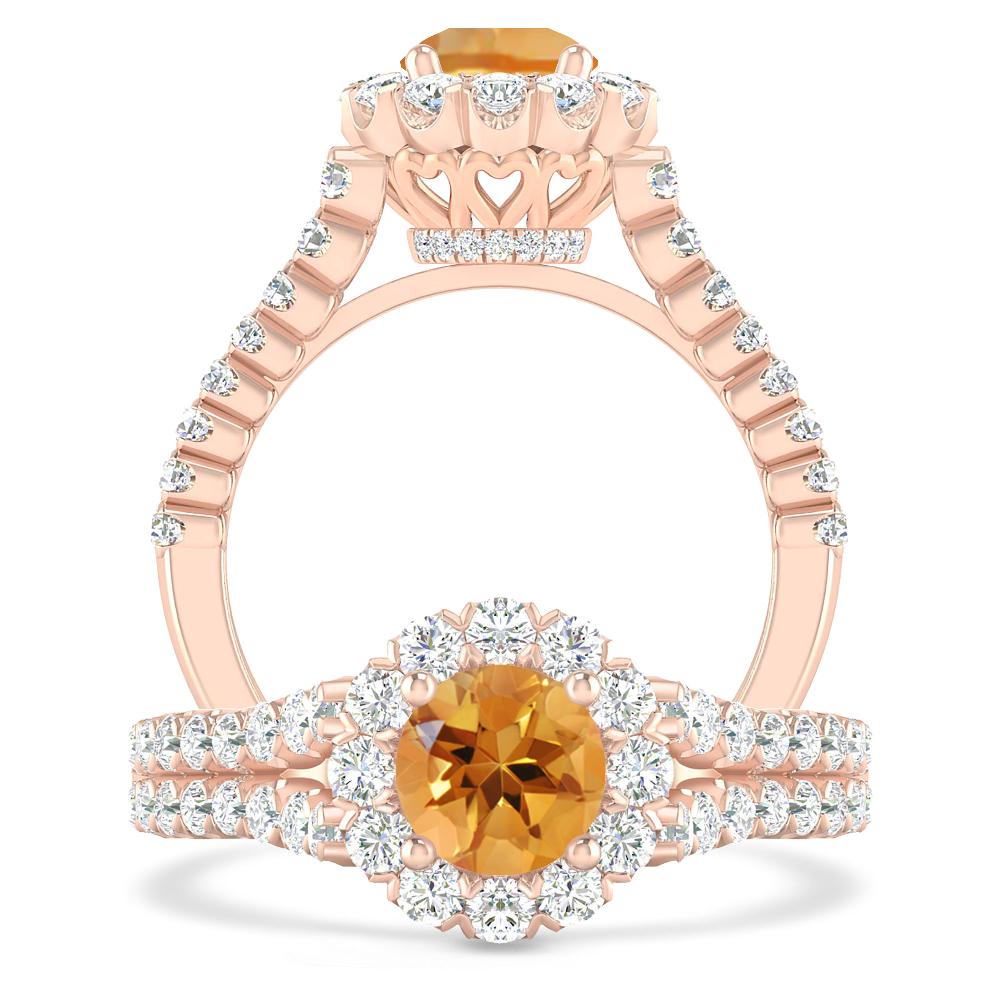 Rose Gold - Citrine