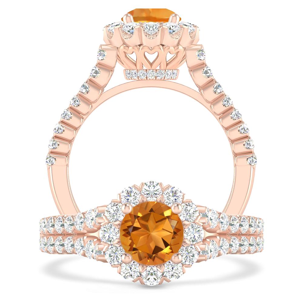 Rose Gold - Citrine