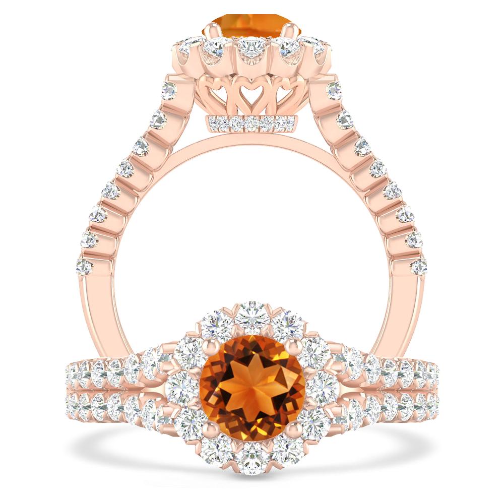 Rose Gold - Citrine