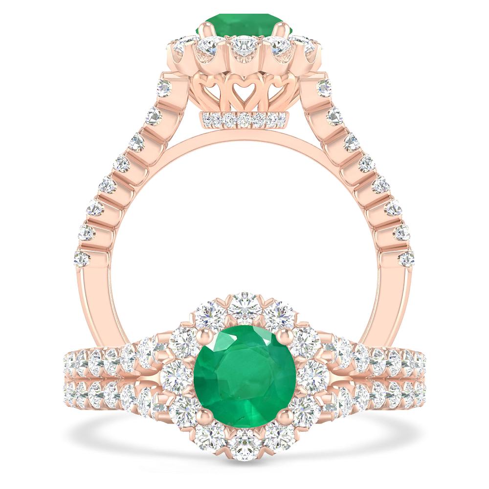 Rose Gold - Emerald