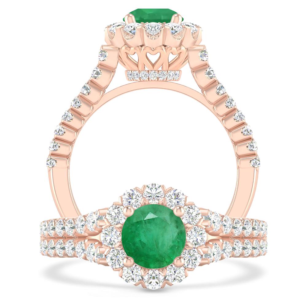 Rose Gold - Emerald