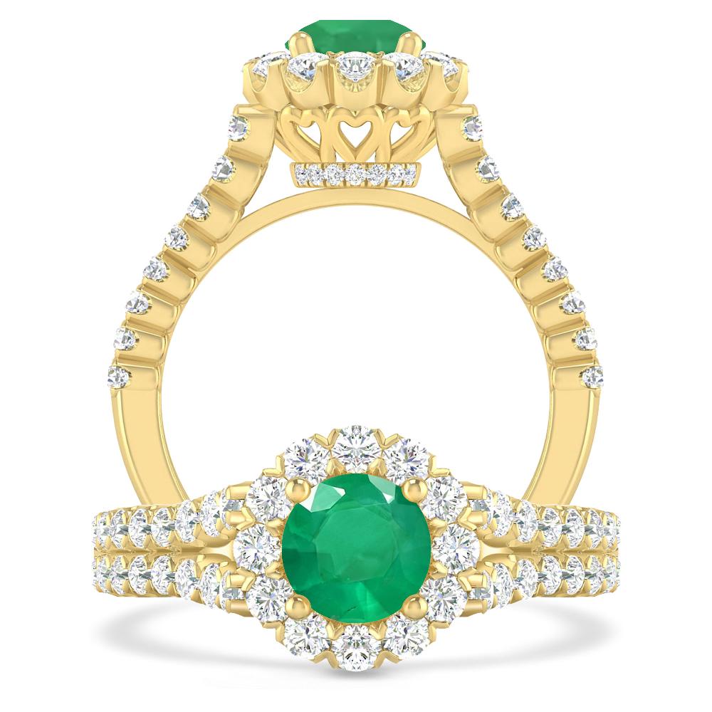 Yellow Gold - Emerald