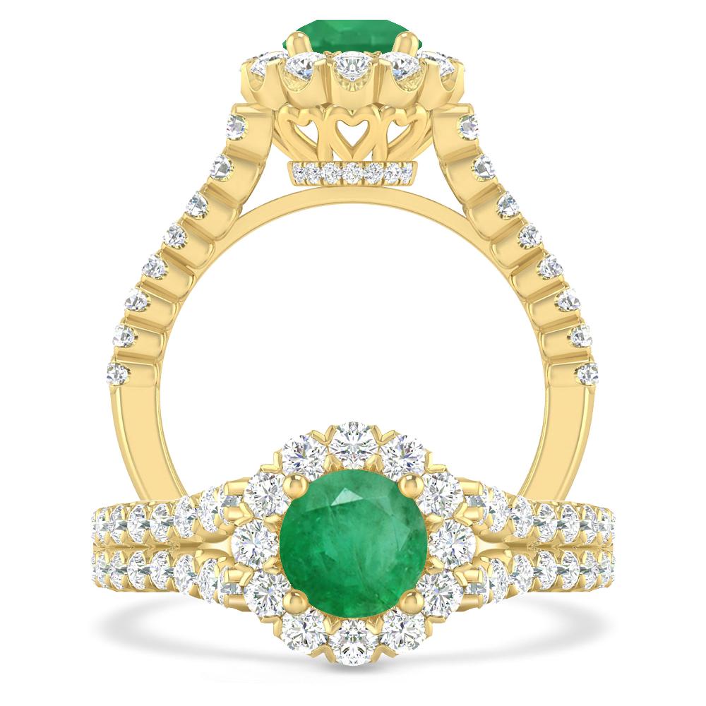 Yellow Gold - Emerald