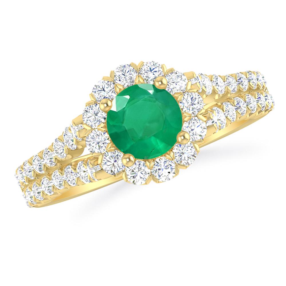 Yellow Gold - Emerald