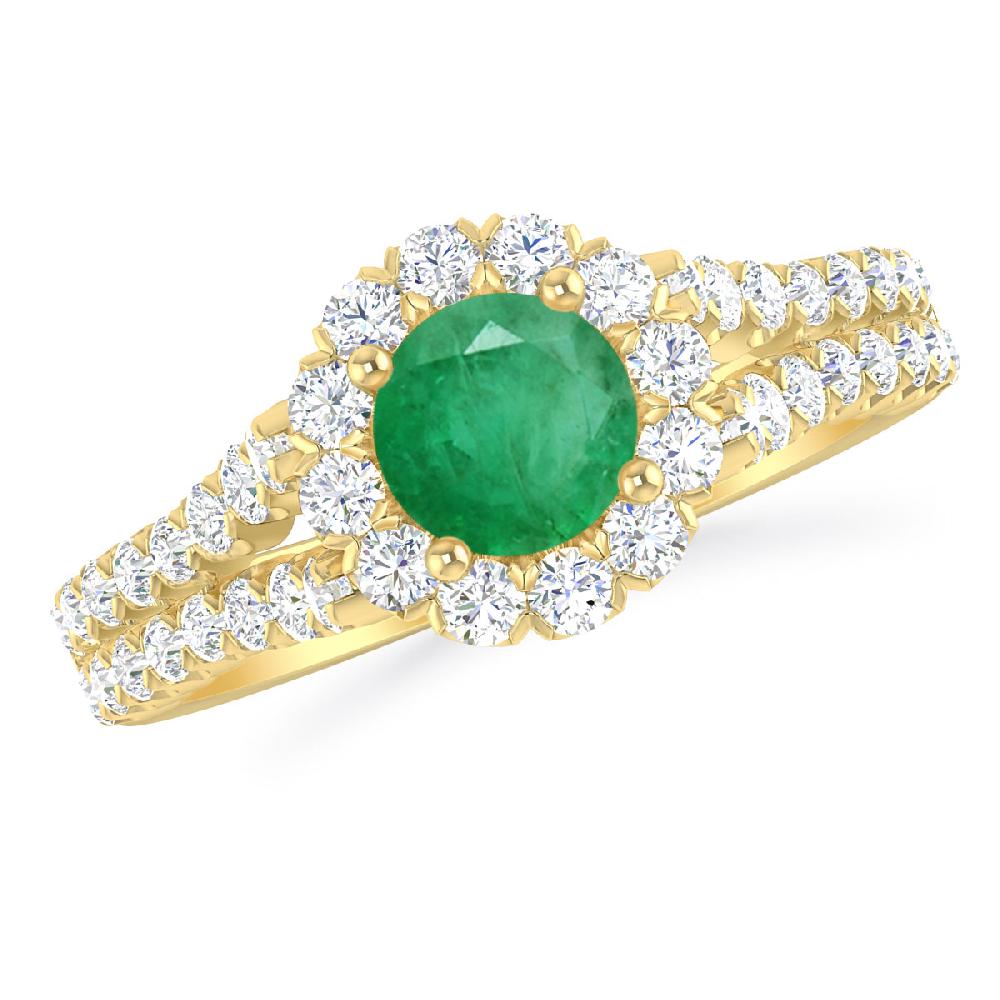 Yellow Gold - Emerald