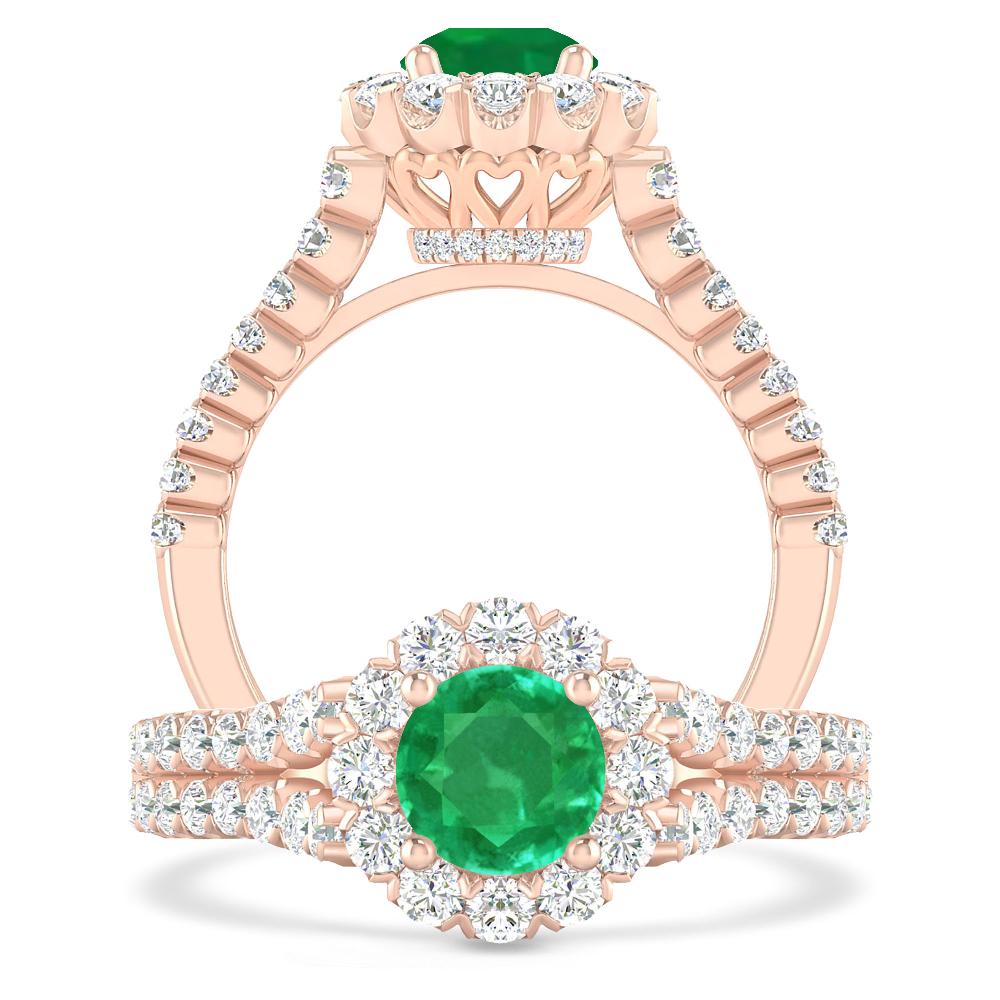 Rose Gold - Emerald