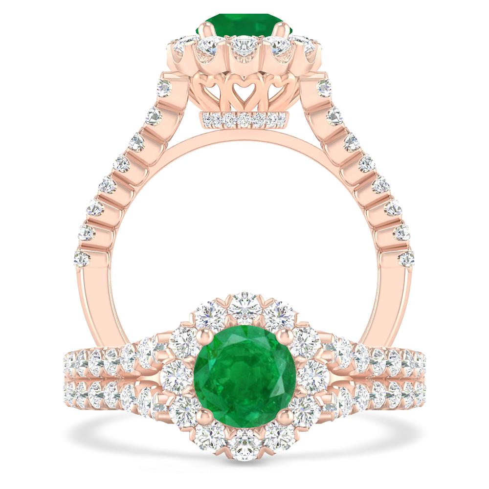 Rose Gold - Emerald