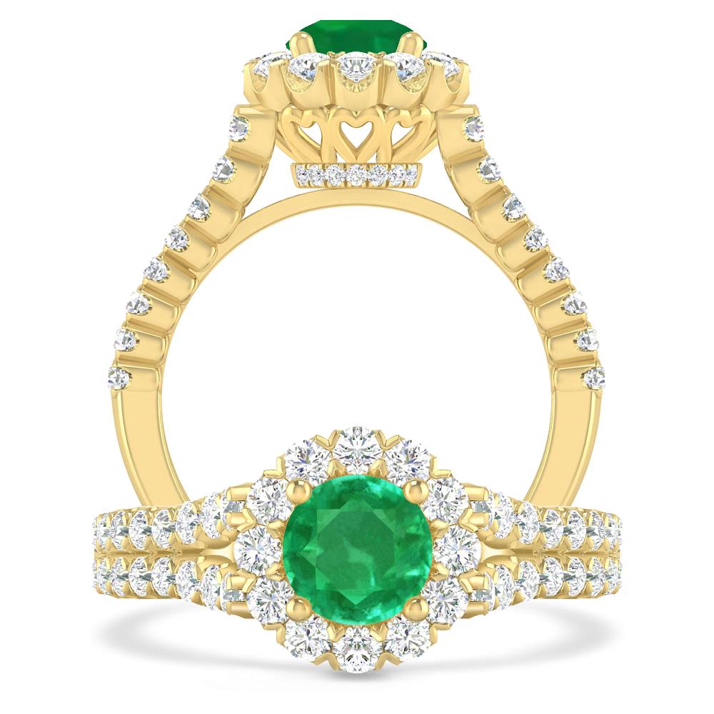 Yellow Gold - Emerald