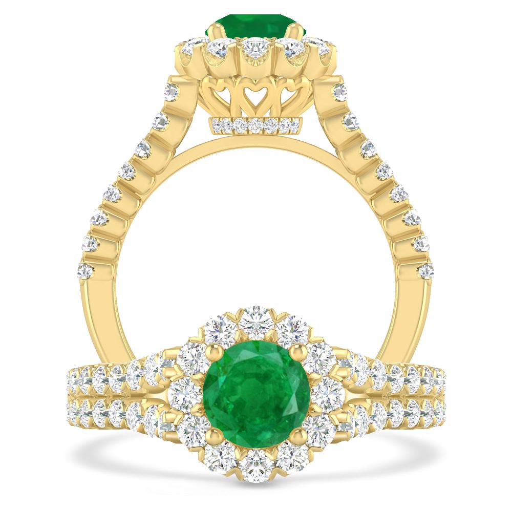 Yellow Gold - Emerald