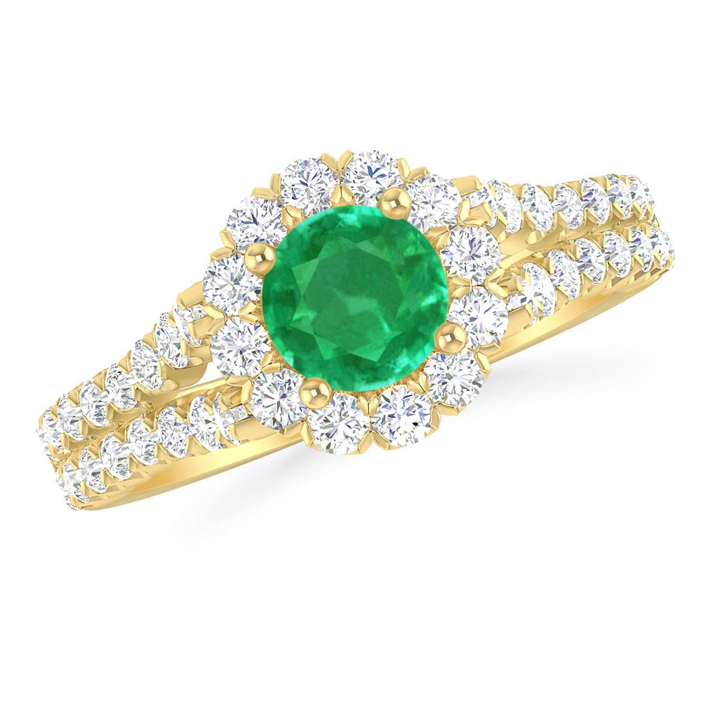 Yellow Gold - Emerald