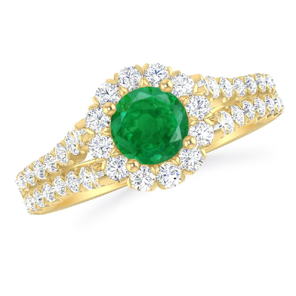 Yellow Gold - Emerald