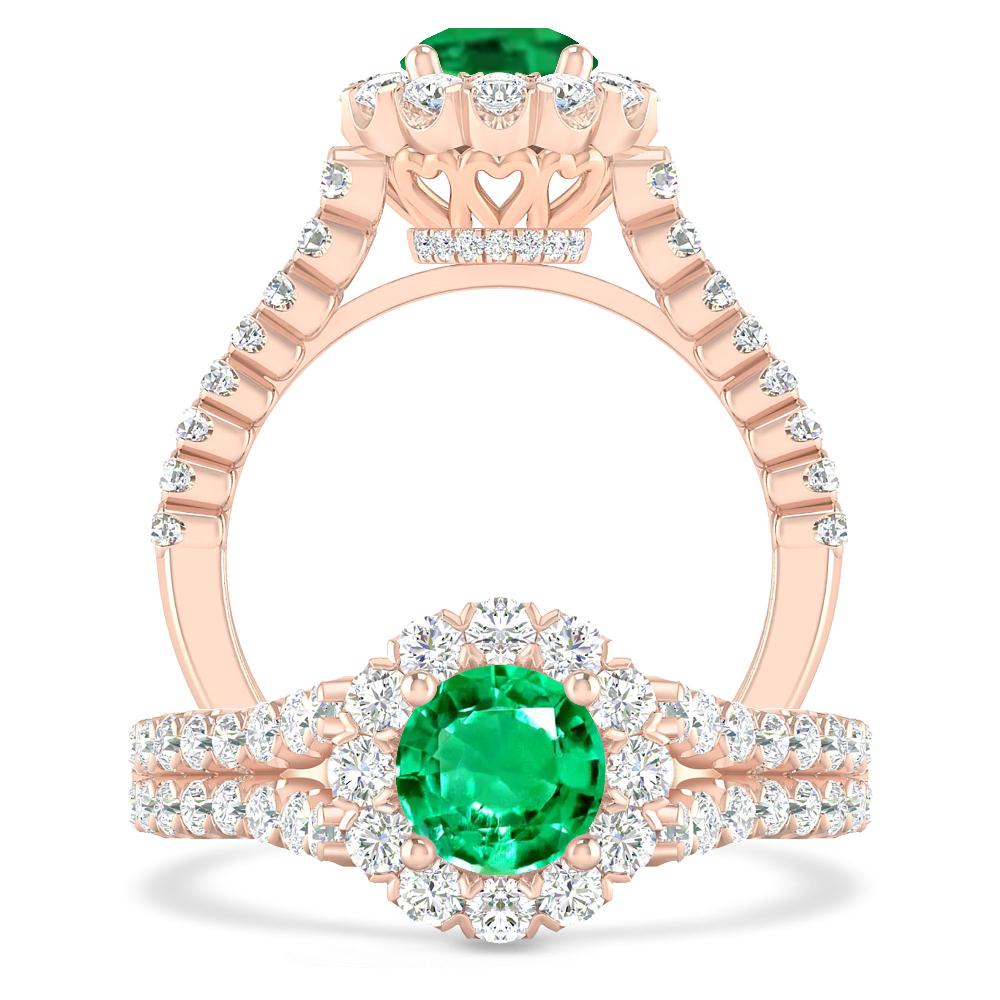 Rose Gold - Emerald