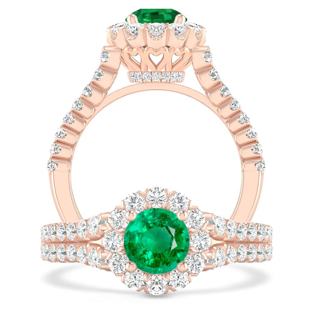 Rose Gold - Emerald