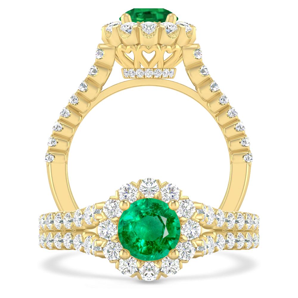 Yellow Gold - Emerald