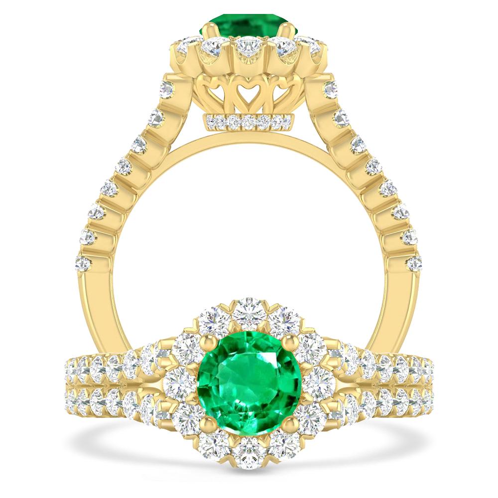 Yellow Gold - Emerald