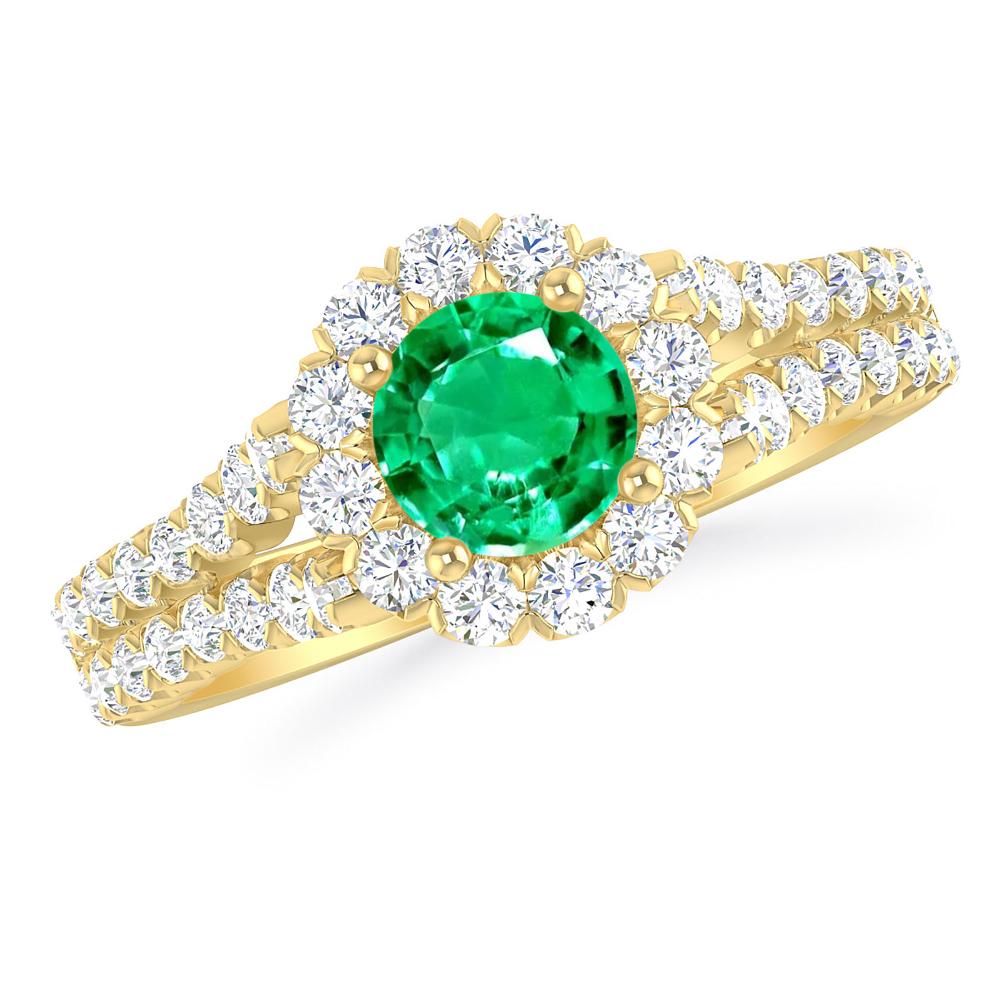 Yellow Gold - Emerald