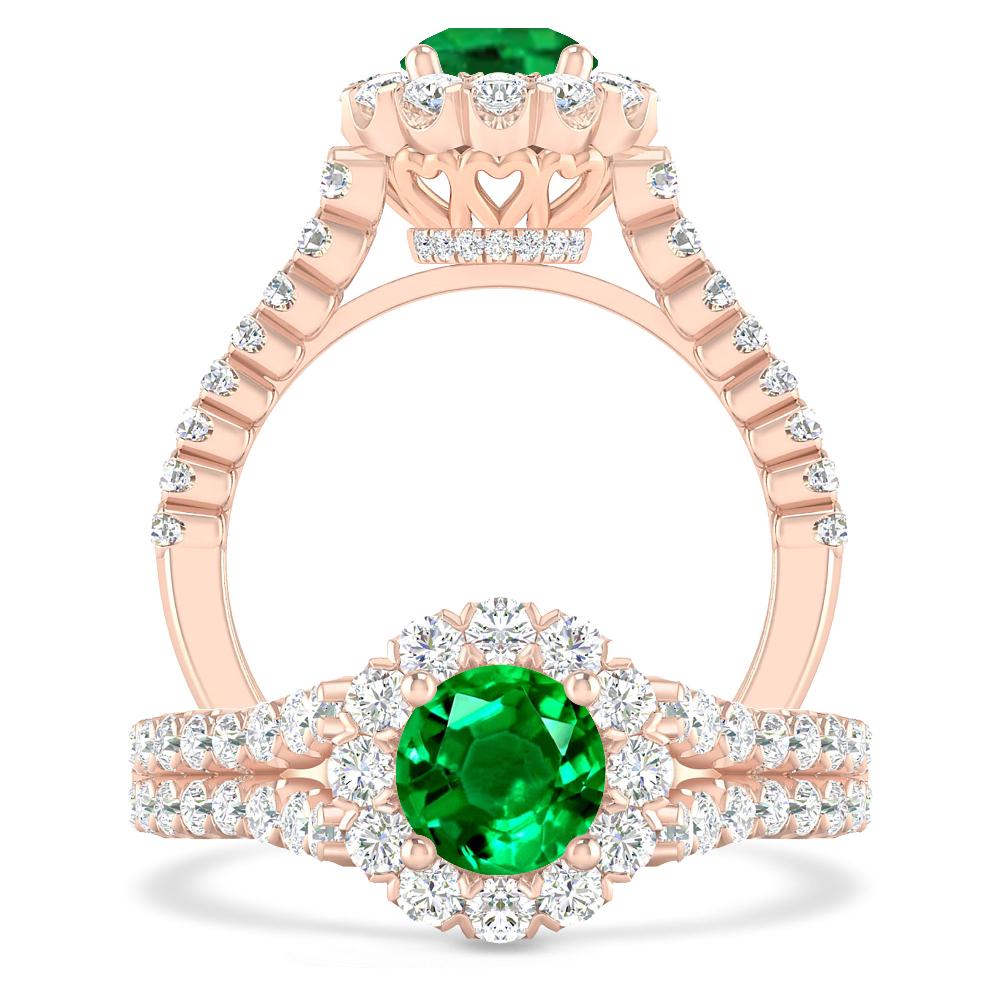 Rose Gold - Emerald