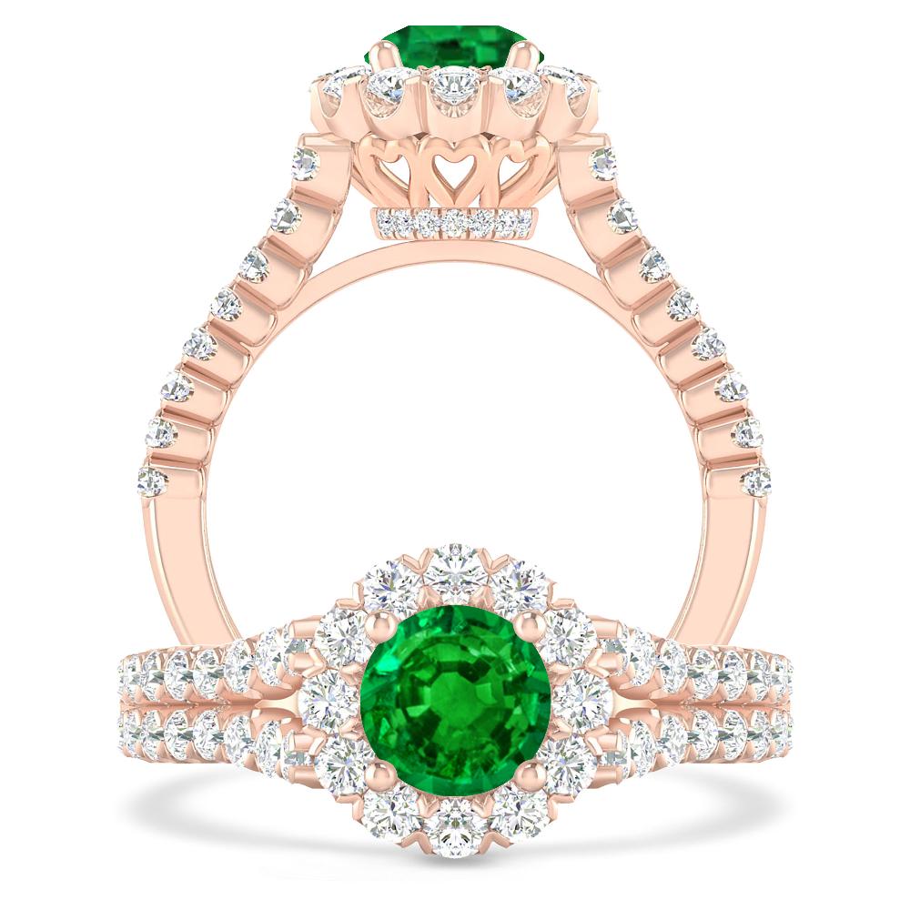 Rose Gold - Emerald