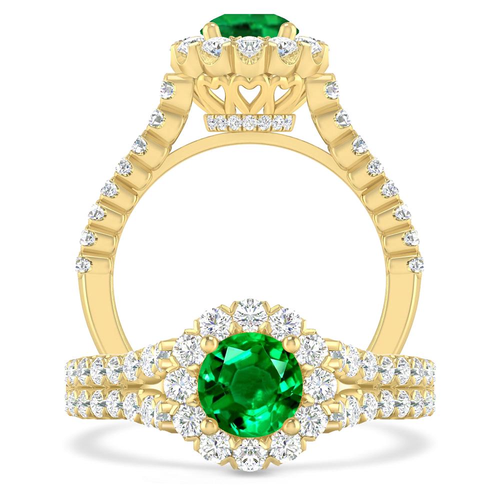 Yellow Gold - Emerald