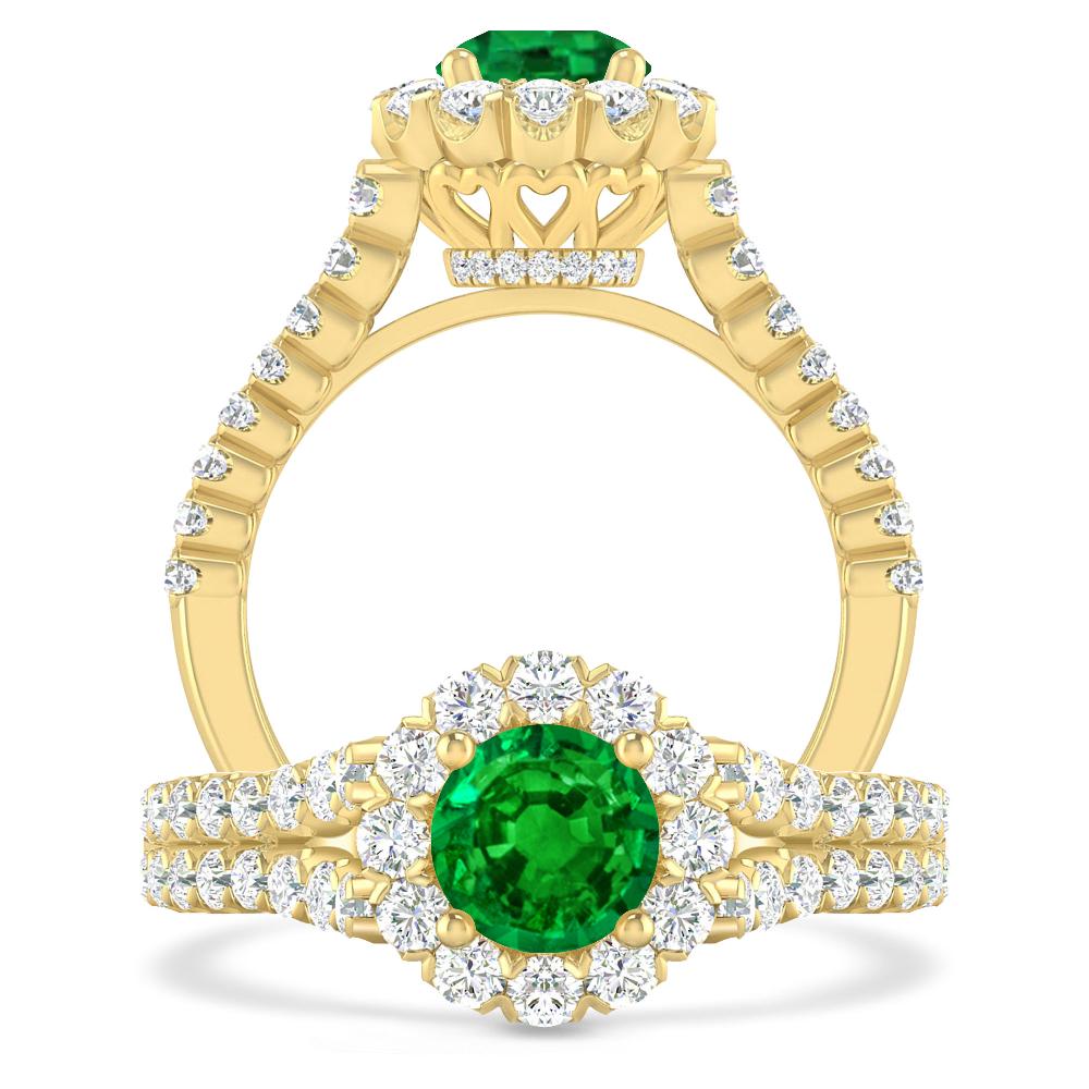 Yellow Gold - Emerald