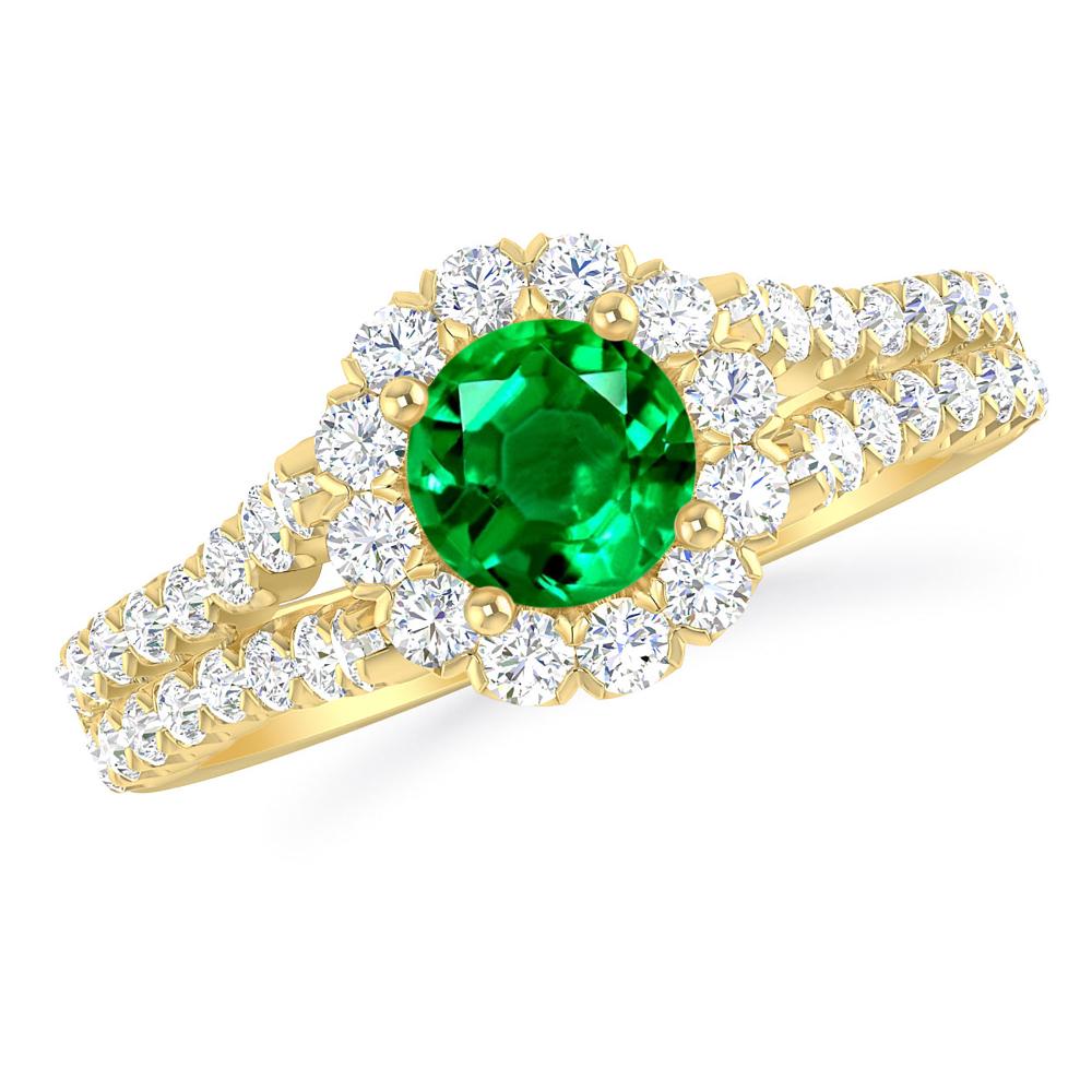 Yellow Gold - Emerald