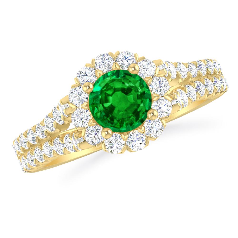 Yellow Gold - Emerald