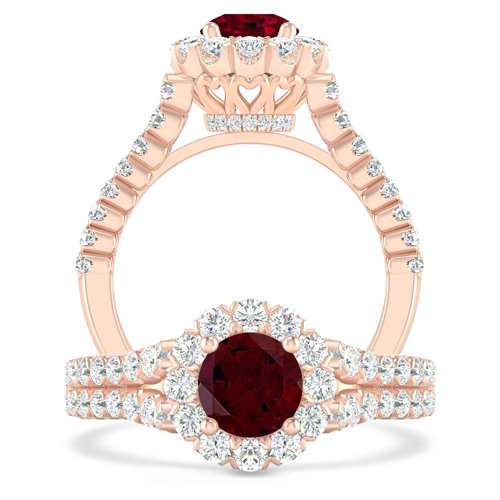 Rose Gold - Garnet