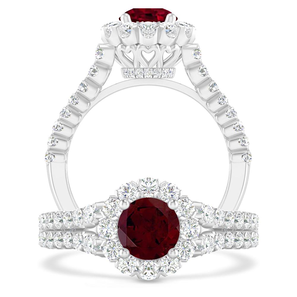 White Gold - Garnet