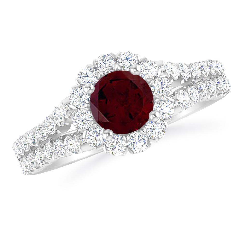 White Gold - Garnet