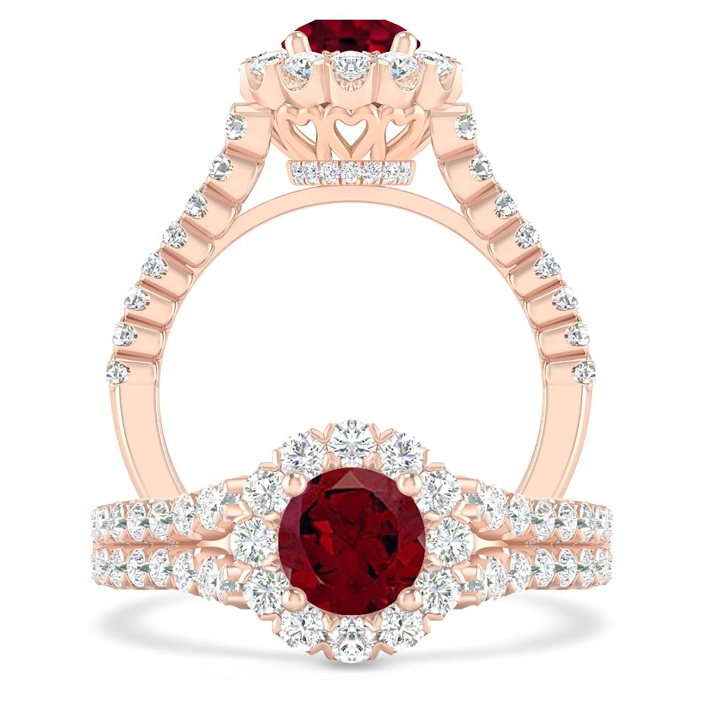 Rose Gold - Garnet