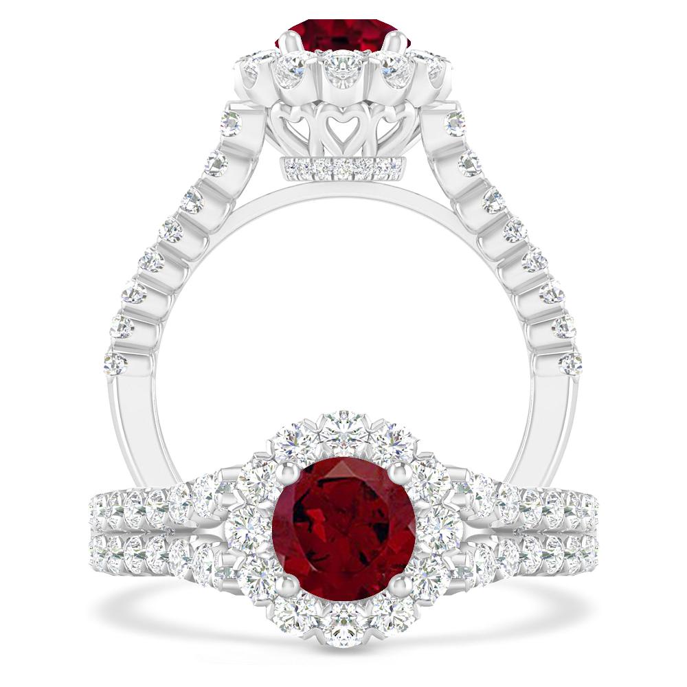 White Gold - Garnet