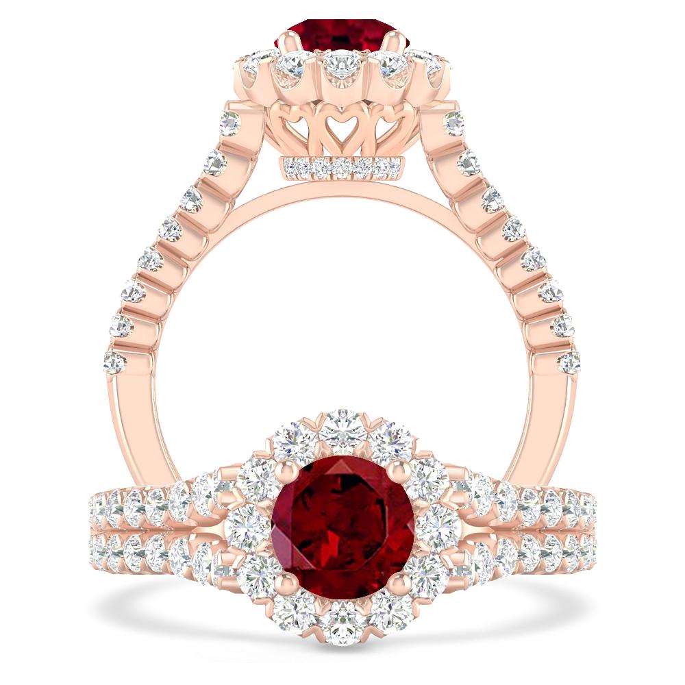 Rose Gold - Garnet