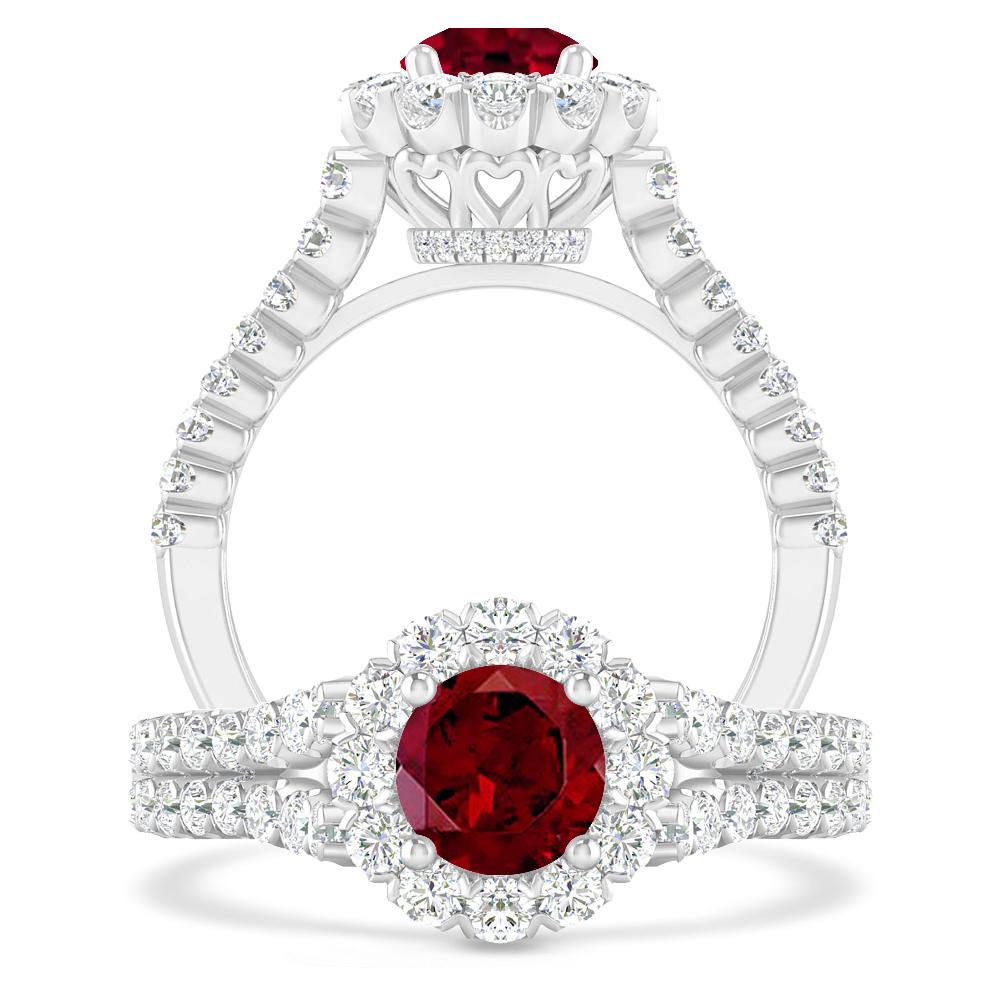 White Gold - Garnet