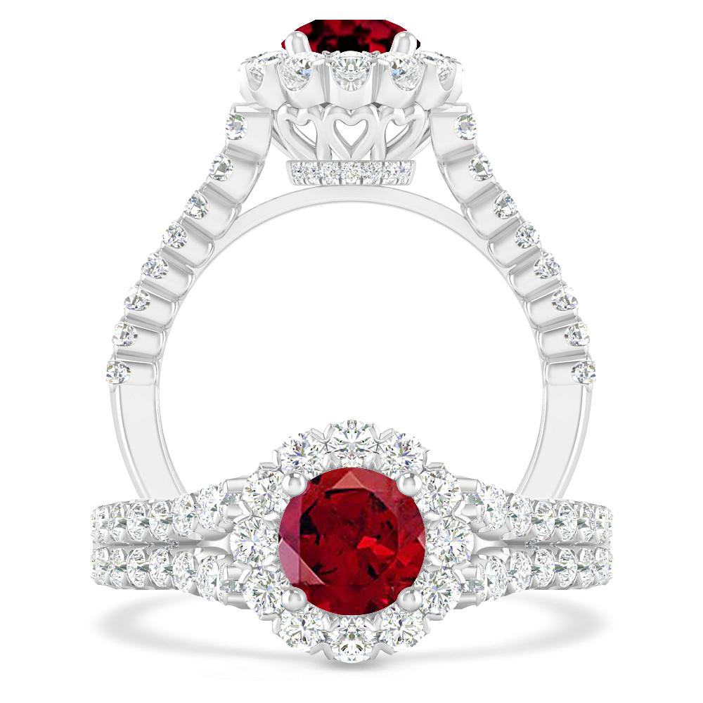 White Gold - Garnet