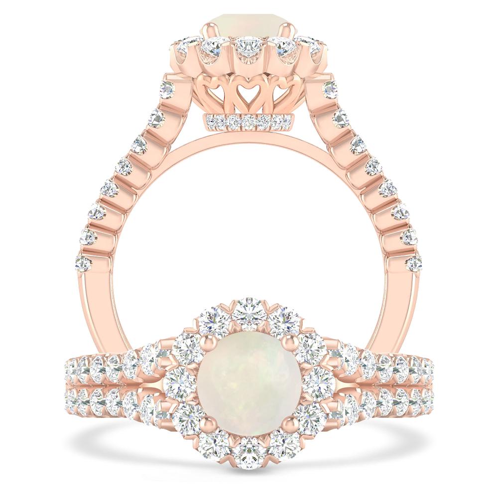 Rose Gold - Opal