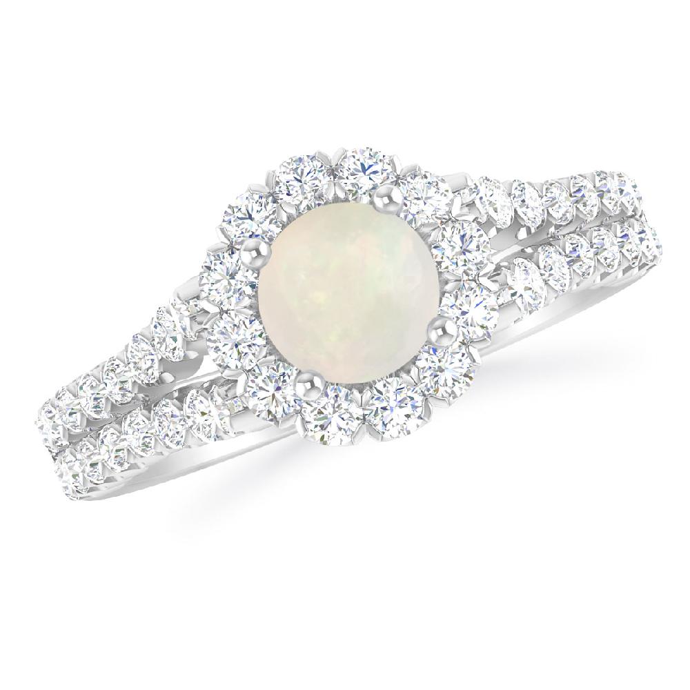 White Gold - Opal